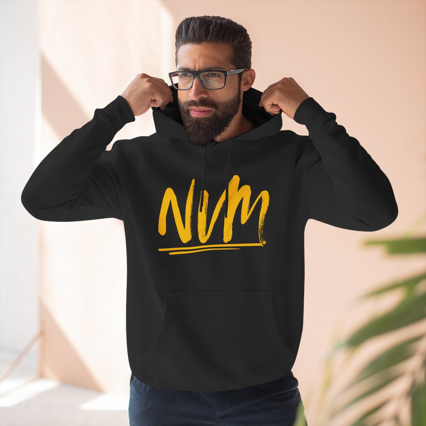 NEVERMIND CITY SMILEY SCAPE Smiley Face Three-Panel Fleece Hoodie, Comfortable Sweatshirt for Casual Wear, Gift for Friends, Happy Vibes, Art-Inspired Fashion, [...]